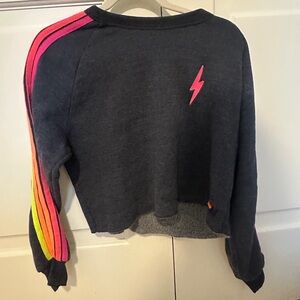 aviator nation cropped crewneck